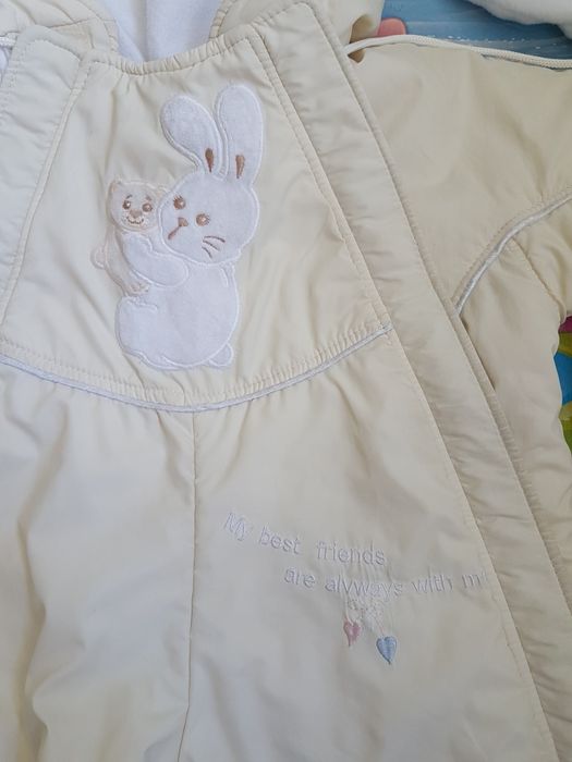 Комбінезон / мішок для найменших на флісі та меховій підстьожці