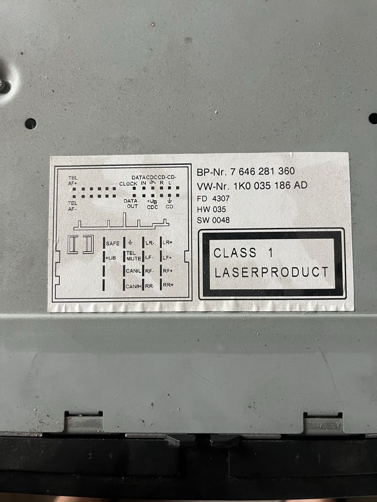 Radio samochodowe VW