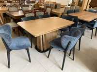(229M) Stół z lamelami rozkładany + 6 krzeseł 3280 zł