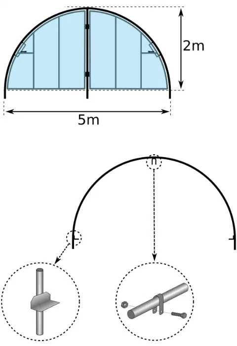 Tunel Foliowy Ogrodniczy Tunele Foliowe Ogrodnicze 5m x 15m