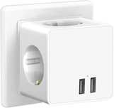 Orsifow Adapter rozgałęźnik USB, 3 gniazda z 2 portami USB