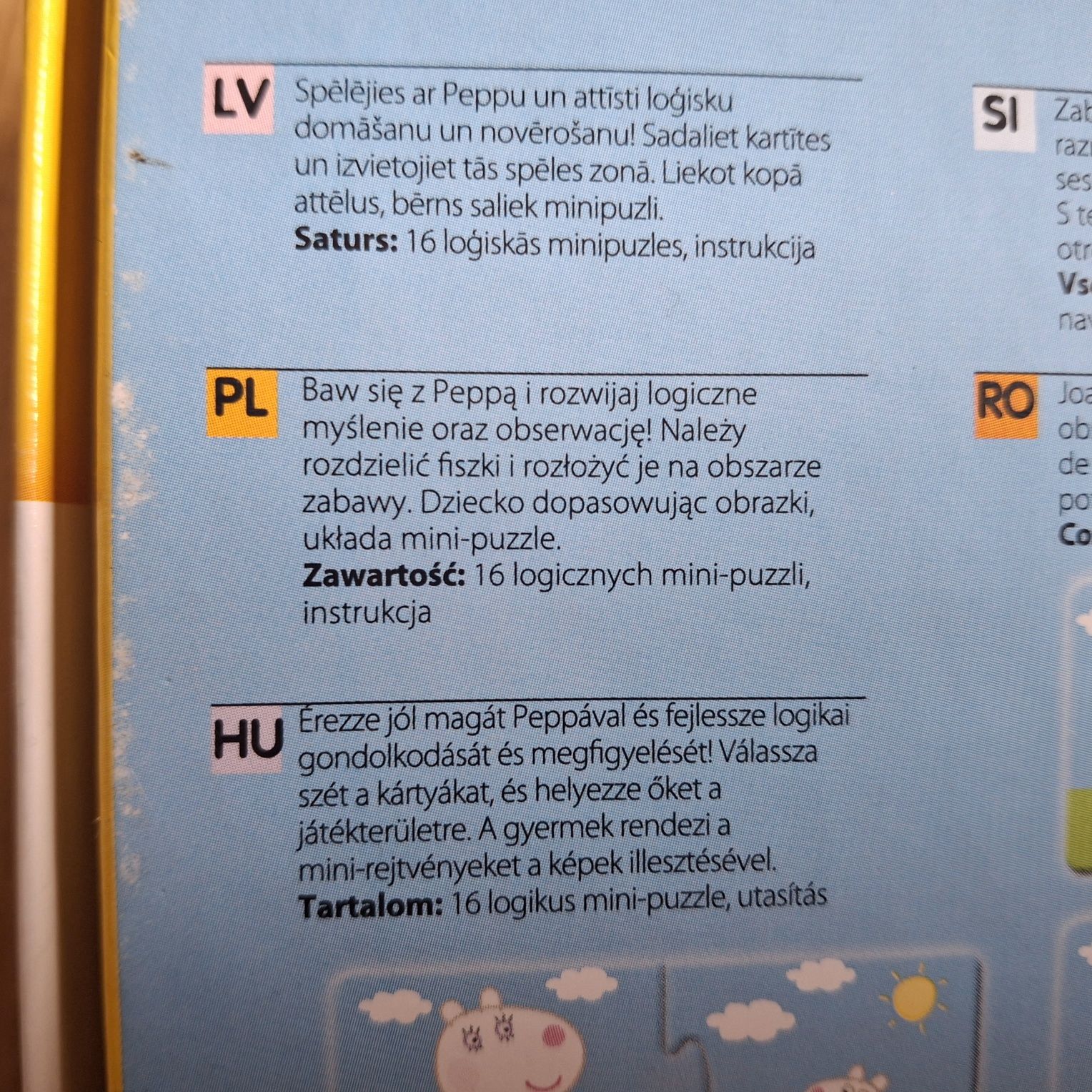 Mini puzzle #Lisciani #Świnka #Peppa 18+