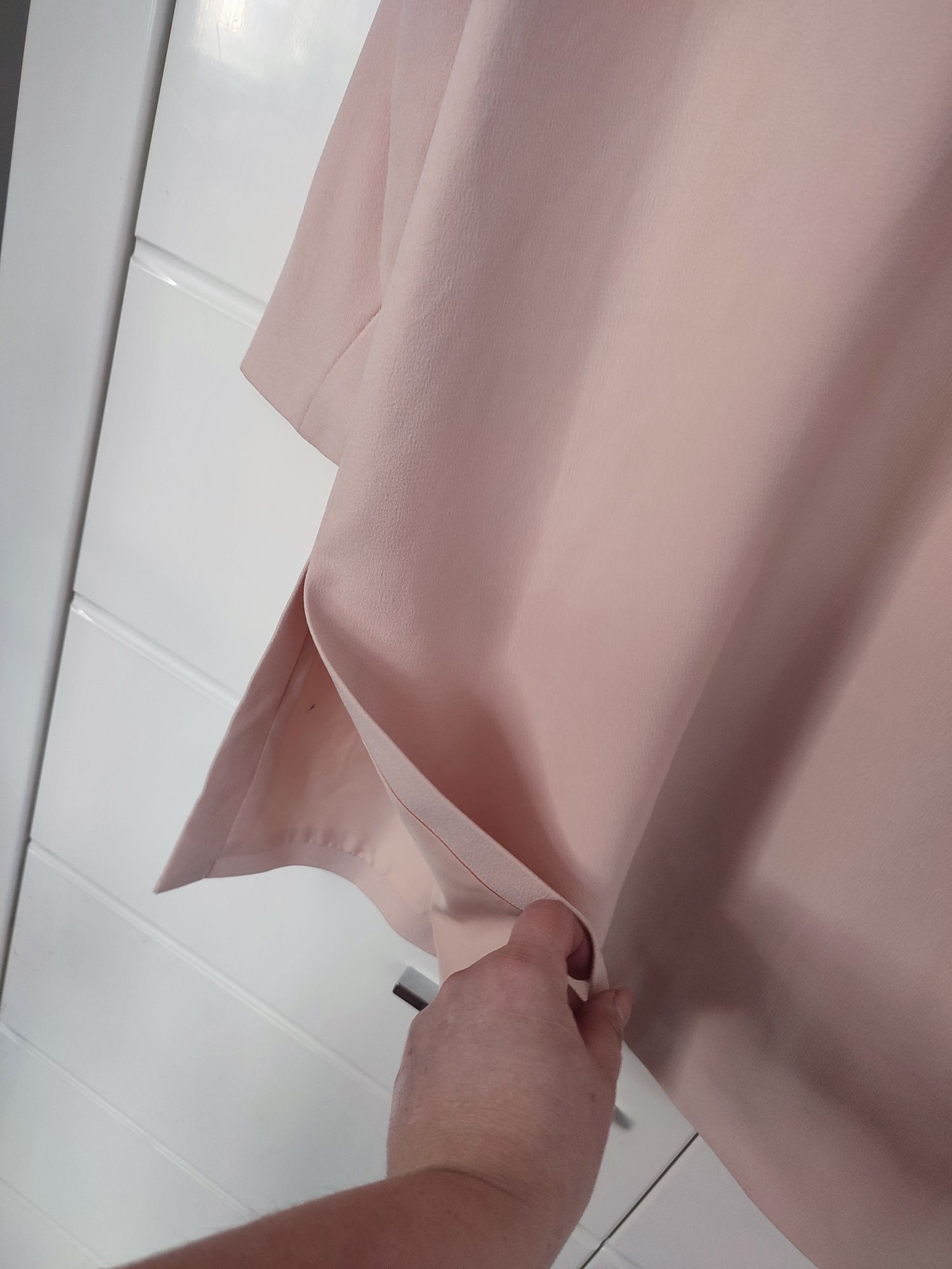 Nowa elegancka marynarka długa pudrowy róż rozmiar 36 H&M