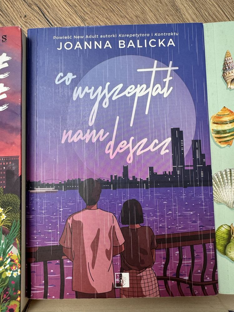 8 książek młodzież”co wyszeptał nam deszcz”ideal”obiecałem ci gwiazdy