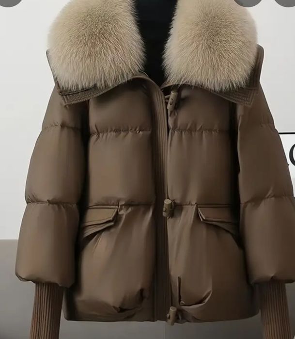 Куртка пуховик зимова жіноча 48 р.