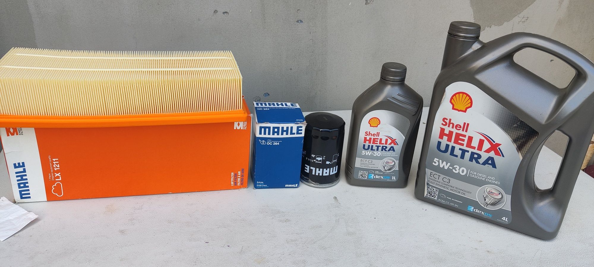 Масло моторное Shell ECT C3 + фильтра