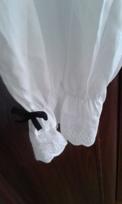 Белоснежные панталоны-шаровары с прошвой в викторианском стиле Батал