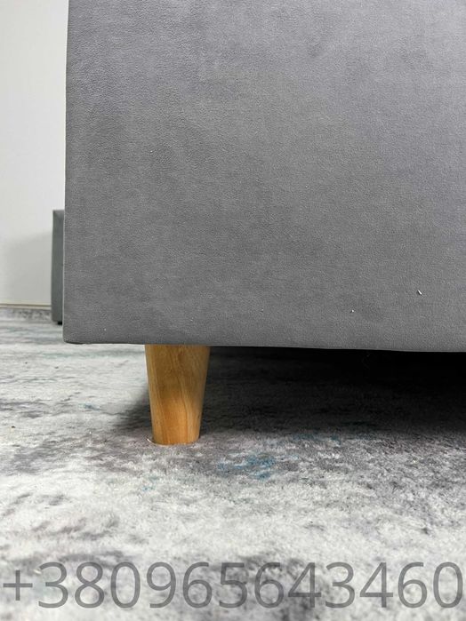 М'яке ліжко з підйомним механізмом вишукана тканина Надійна фурнітура