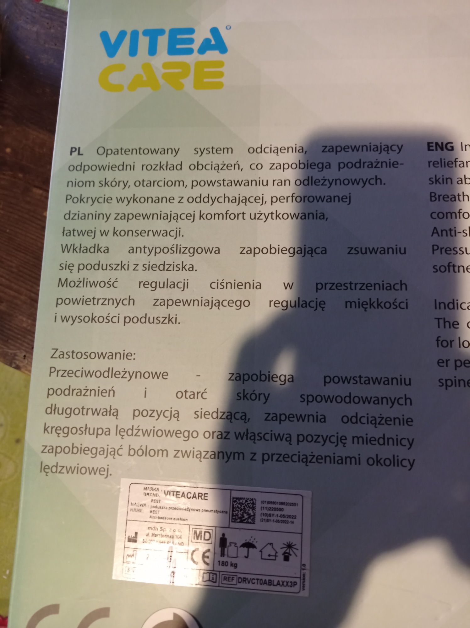 Poduszka przeciwodleżynowa REST