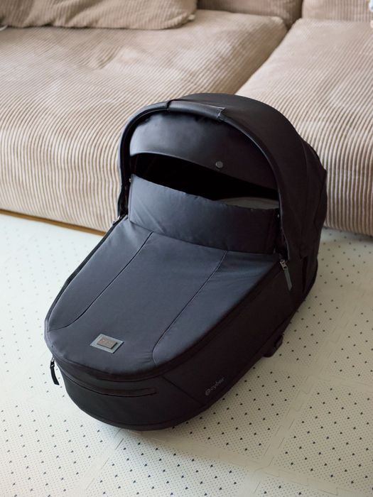 Gondola Cybex Priam 4.0 Eco Onyx Black, stan idealny