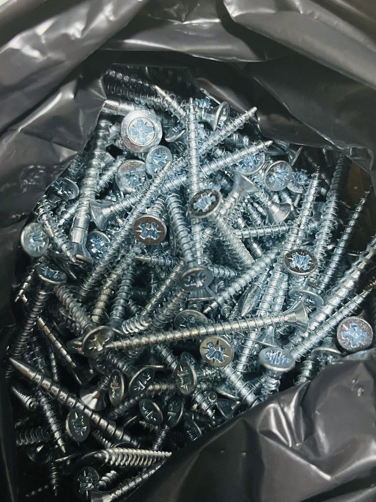 Wkręty 3,5 x 40 ocynkowane 300 sztuk stożek uniwersalne