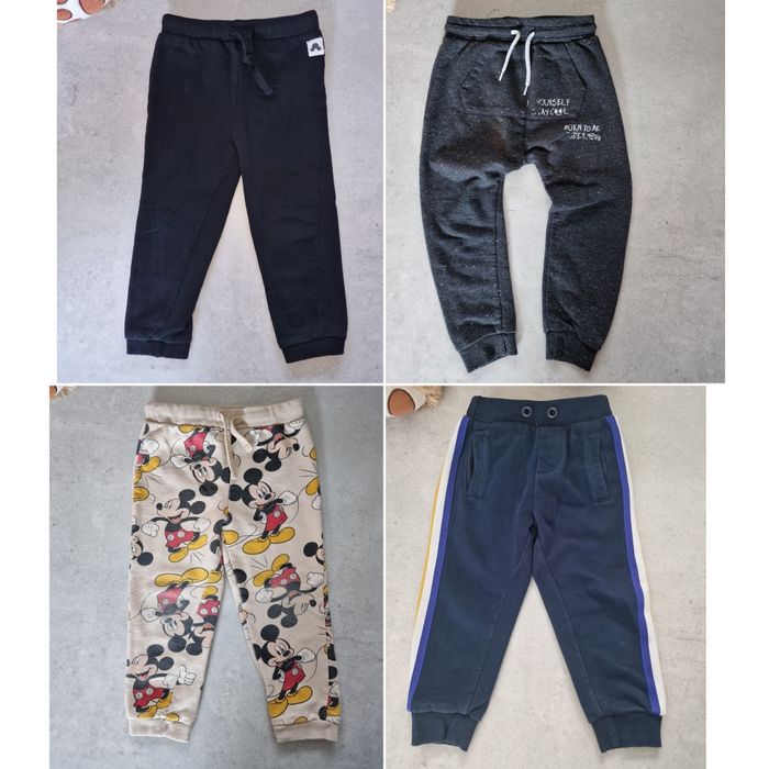 Zestaw spodni dla chłopca joggery dresy 104