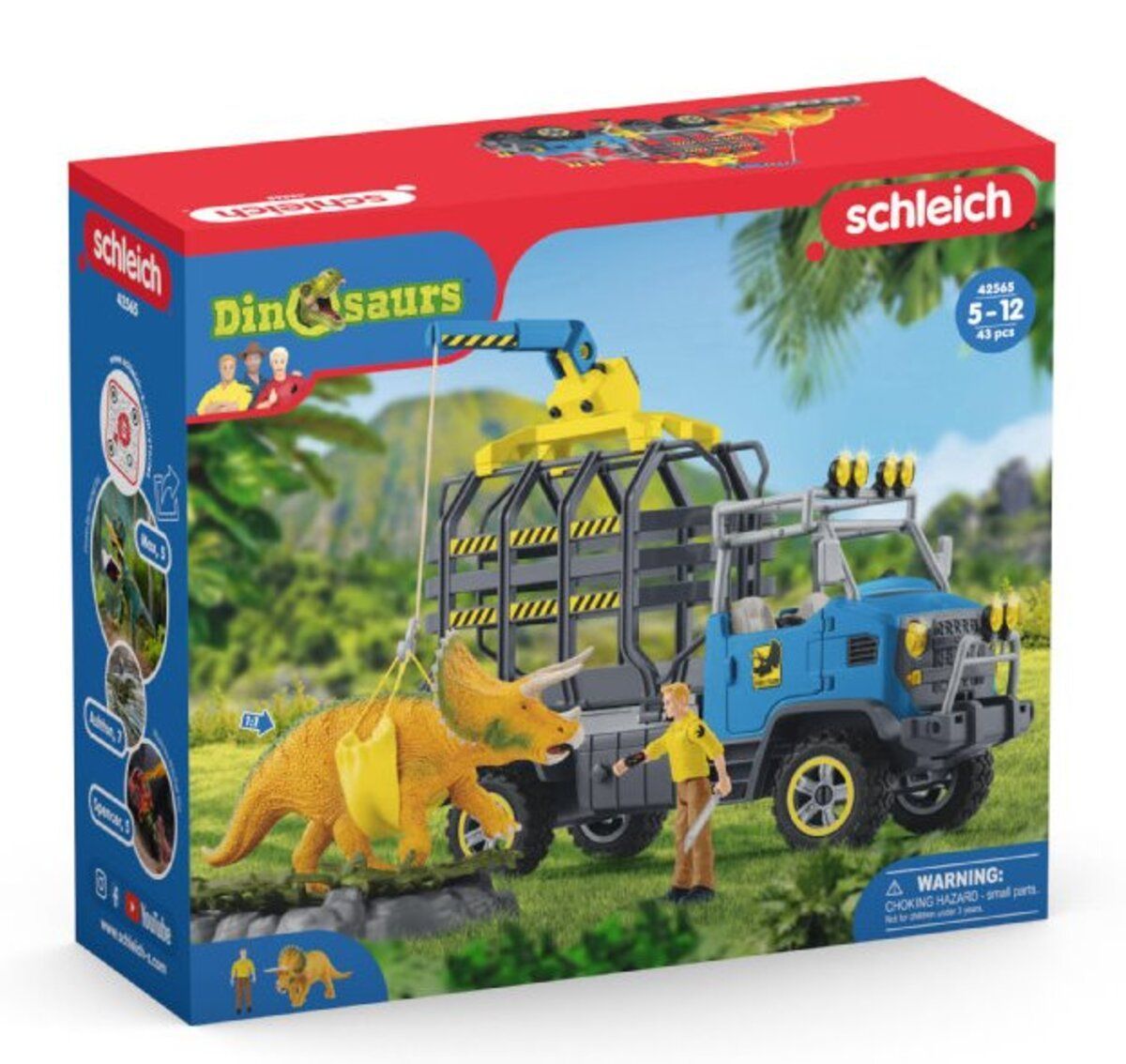 Schleich 42565 Dinosaurs Misja Transportu Dinozaurów
