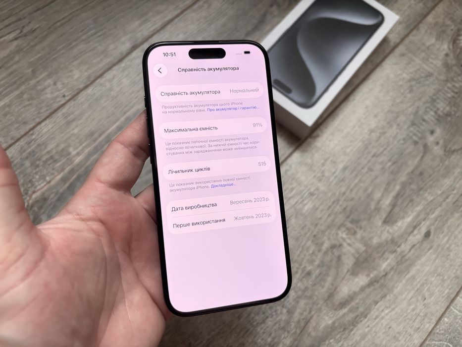 iPhone 15 Pro 128gb Blue Titanium фіз сім