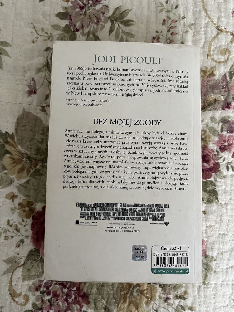 Jodie Picoult „bez mojej zgody” książka