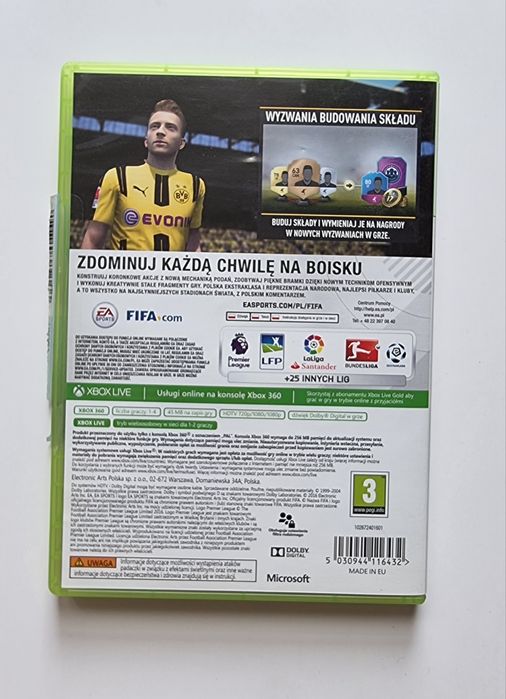 Fifa 17 polska wersja xbox 360