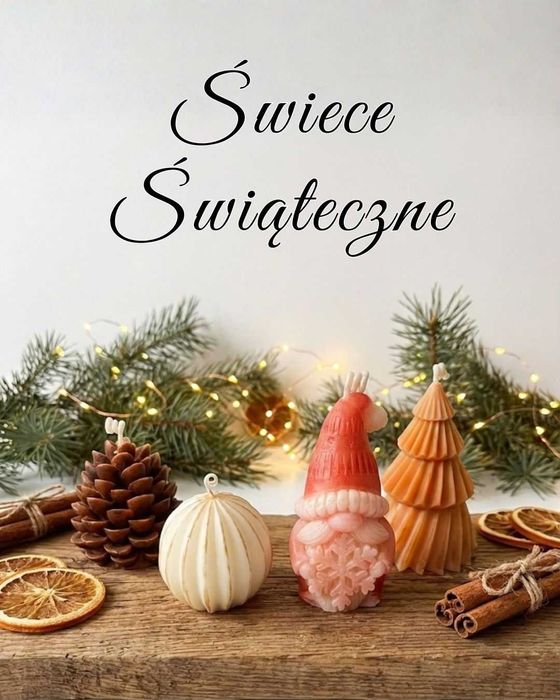 świąteczne świece sojowe