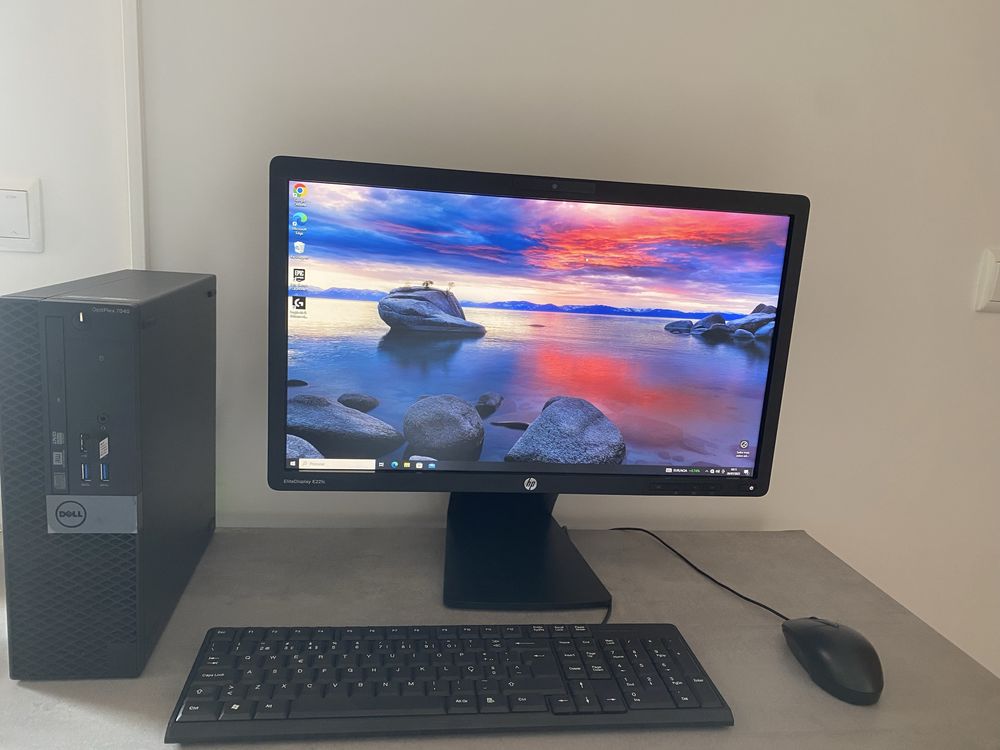 Set Up completo PC+Ecrã+Teclado+Rato