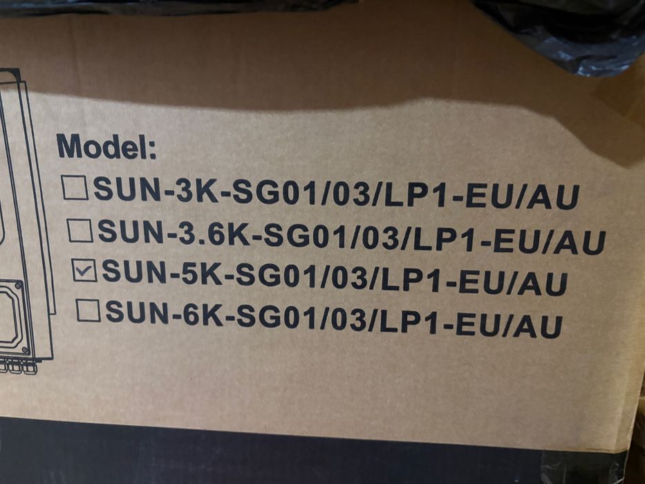 Гібридний сонячний інвертор DeYe  5квт  SUN-5K-SG01/03/LP1-EU/AU