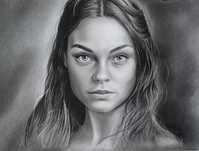 Portret rysowany ołówkiem