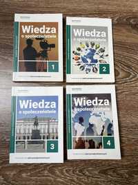 Podręczniki WOS operon poziom rozszerzony cz. 1, 2, 3, 4