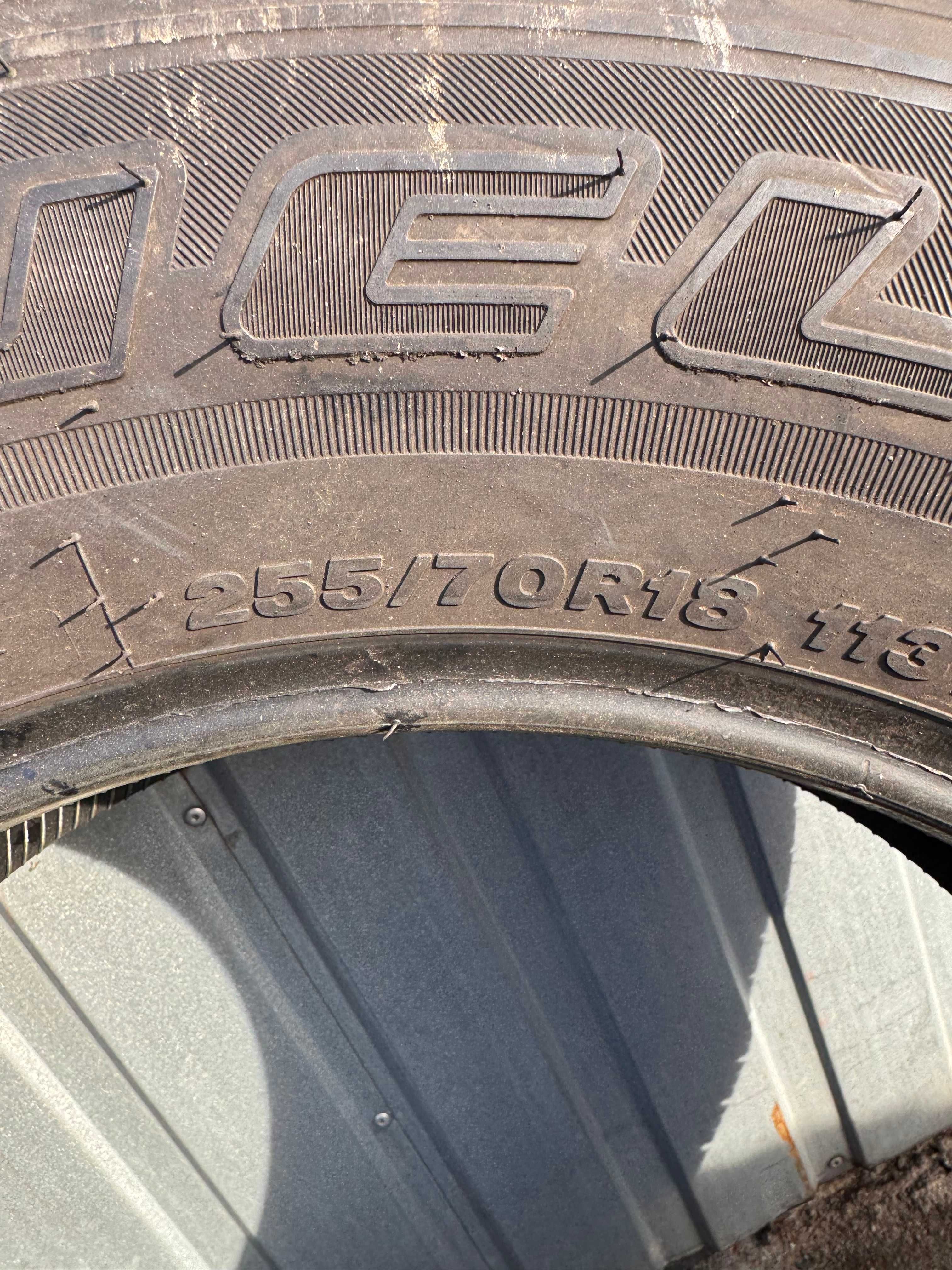 255/70/ 18 Bridgestone dueler H/T jak nowe