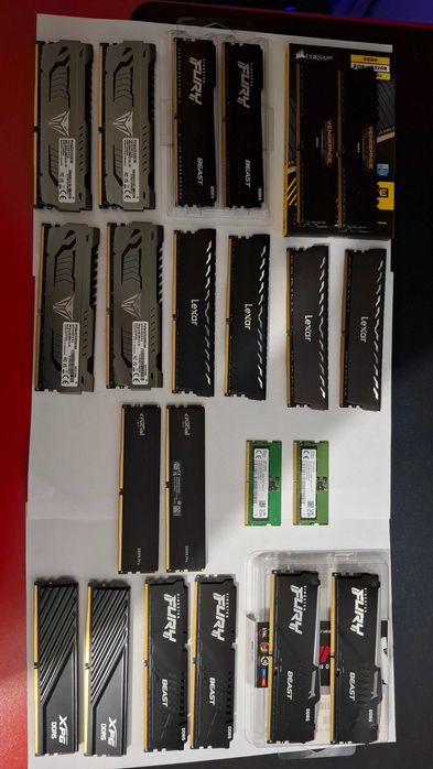 Pamięć RAM DDR4, DDR5, 128GB, 64GB, 32GB, 16GB, 8GB zamiana
