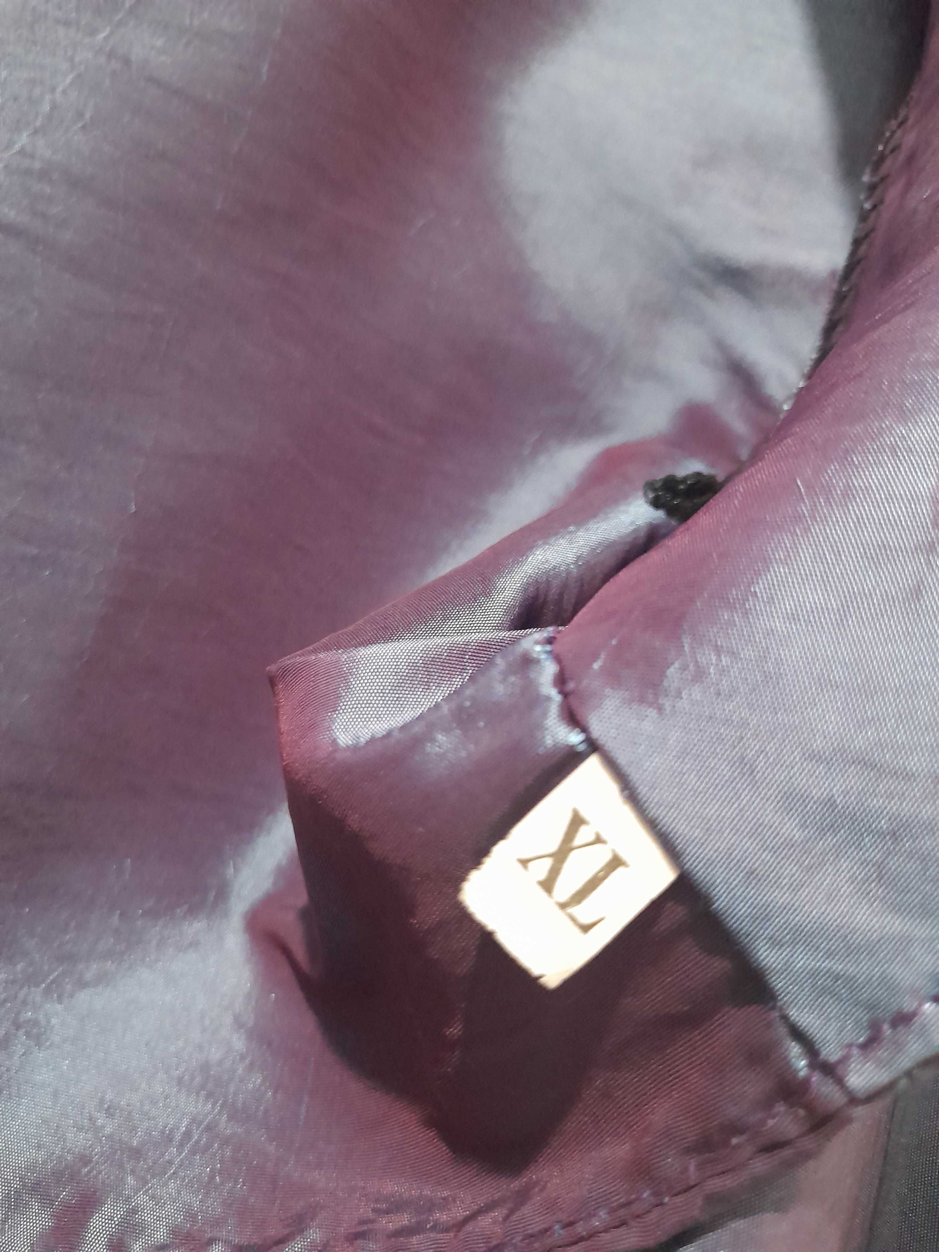 Bolero roxo de seda