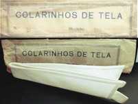 2  Colarinhos de tela do Egito mercerizada. Anos 40/50