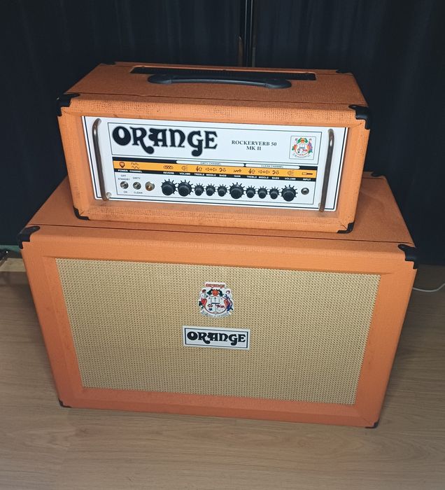 Amplificador Orange Rockerverb 50 mkii + Coluna Orange PPC 212 (120w)