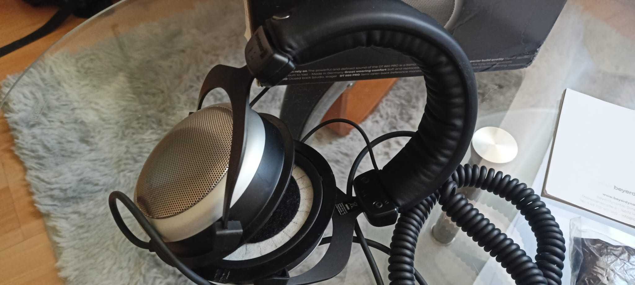 Beyerdynamic DT 880 PRO – stan idealny, 1 przetwornik uszkodzony