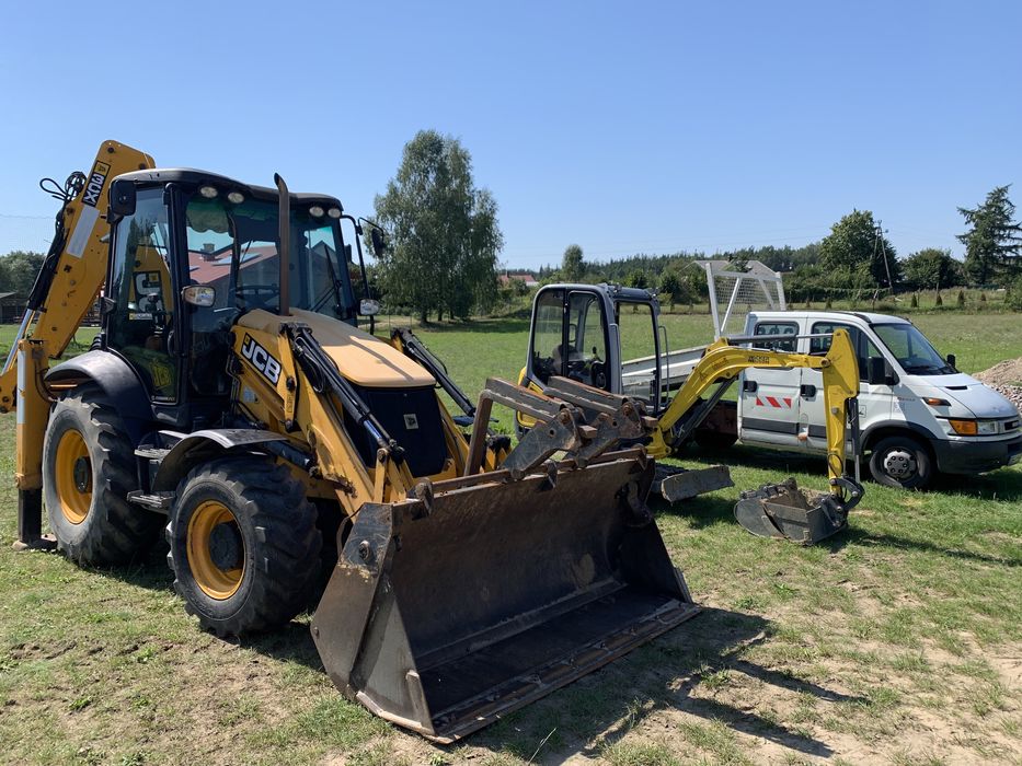 Usługi koparko-ładowarką minikoparką oraz wywrotka do 3.5 t.