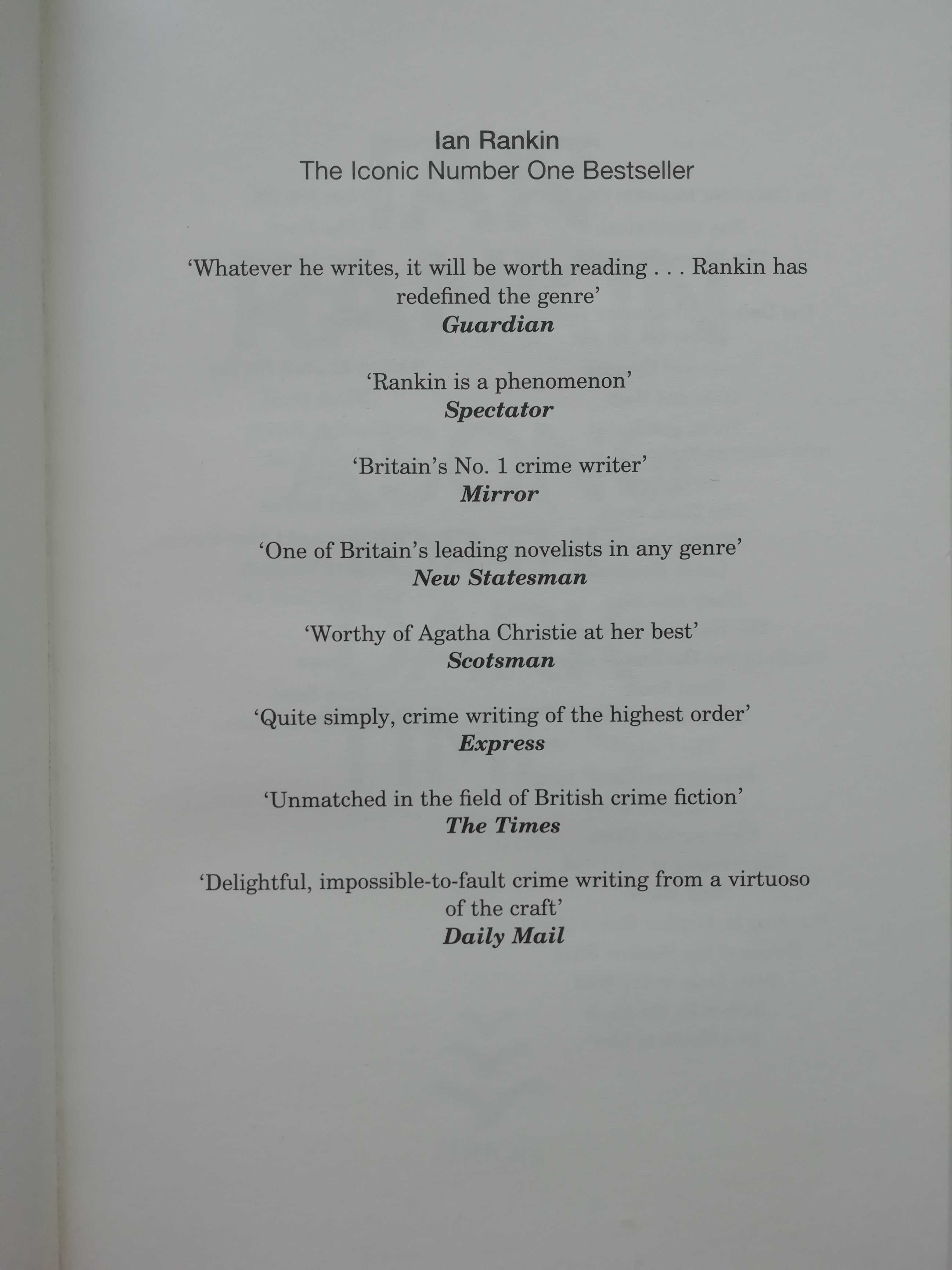 A song for the dark times. Ian Rankin. Книги на английском.