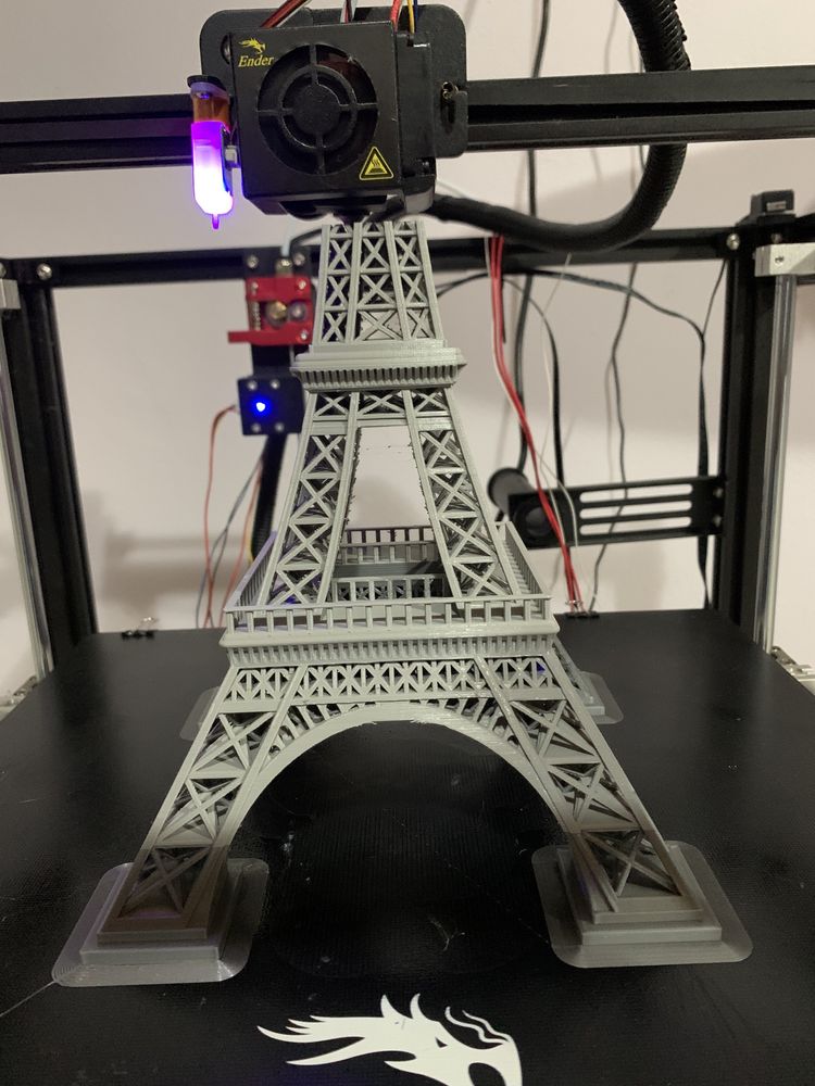 Torre Eiffel em 3D com 30cm de altura