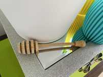 Nabierak do miodu łyżka łyżeczka honey spoon kuchni widelec drewniany
