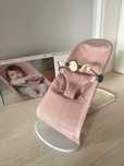 BABYBJORN + ZABAWKA  - leżaczek bliss mesh, dusty pink, różowy