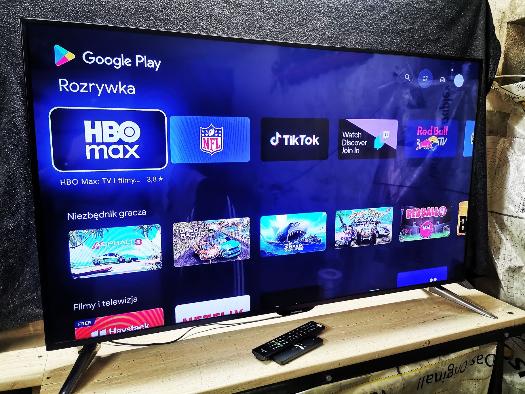 55 " Panasonic Smart tv Android 100hz 3d netflix youtube telewizor led