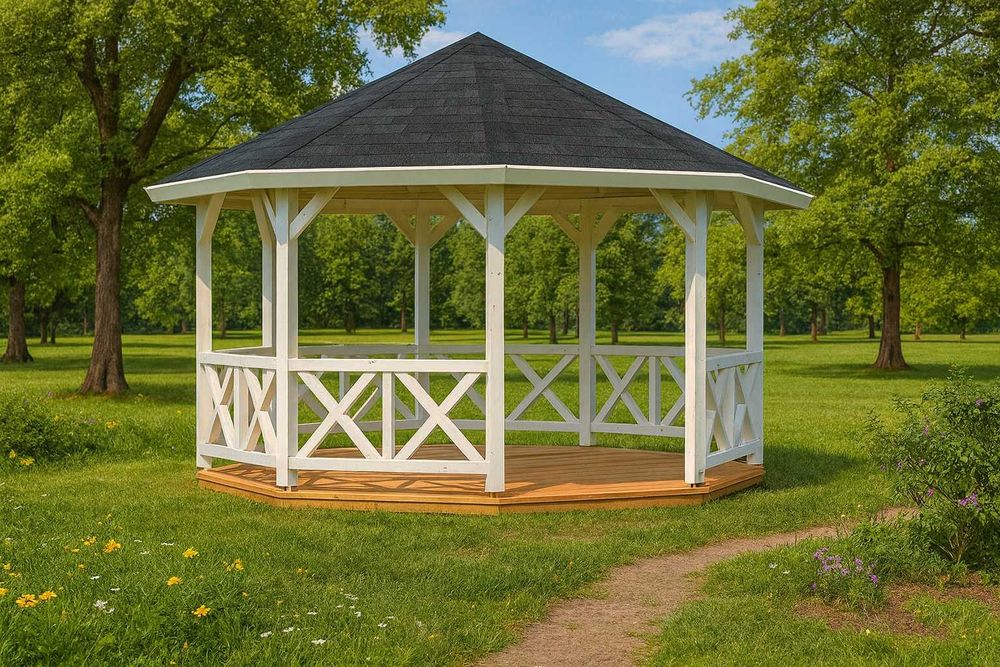 duża ALTANA ogrodowa 18m2 + podłoga drewniana - PROMOCJA -