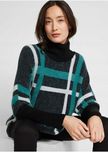 B.P.C sweter z golfem w kratę modny 36/38.