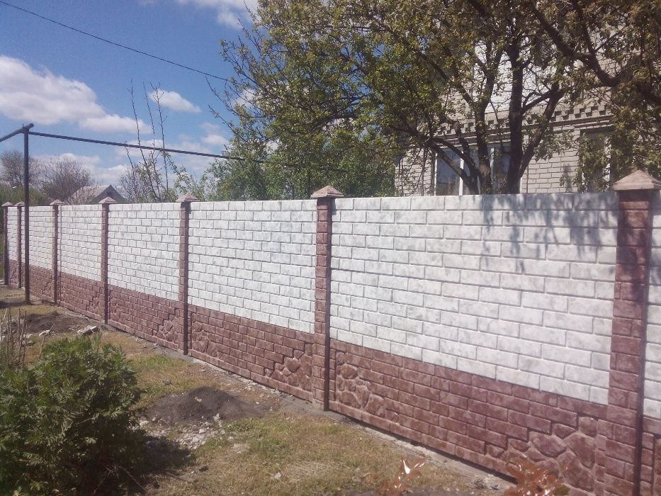 Паркани. Кольорові паркани, Еврозаборы, Заборы Гранилит, тротуарная и