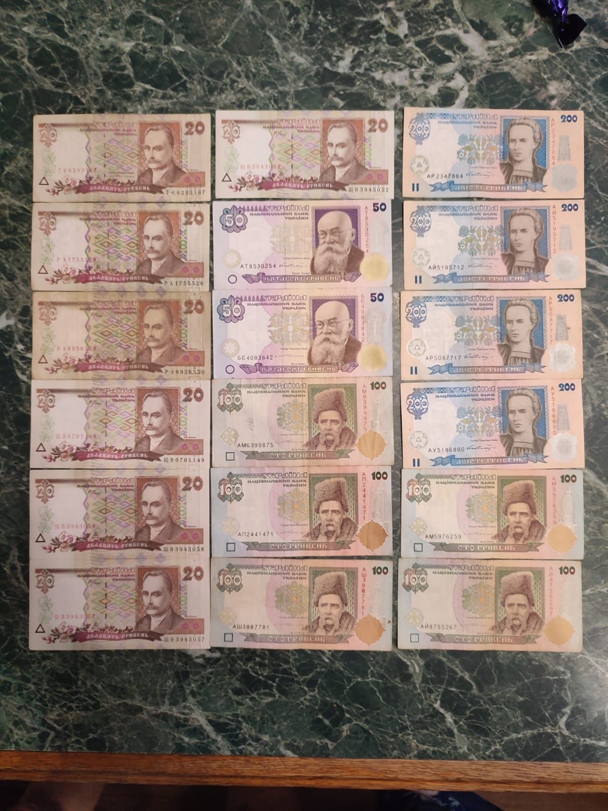 Банкноти старого зразка голова правління Ющенко
