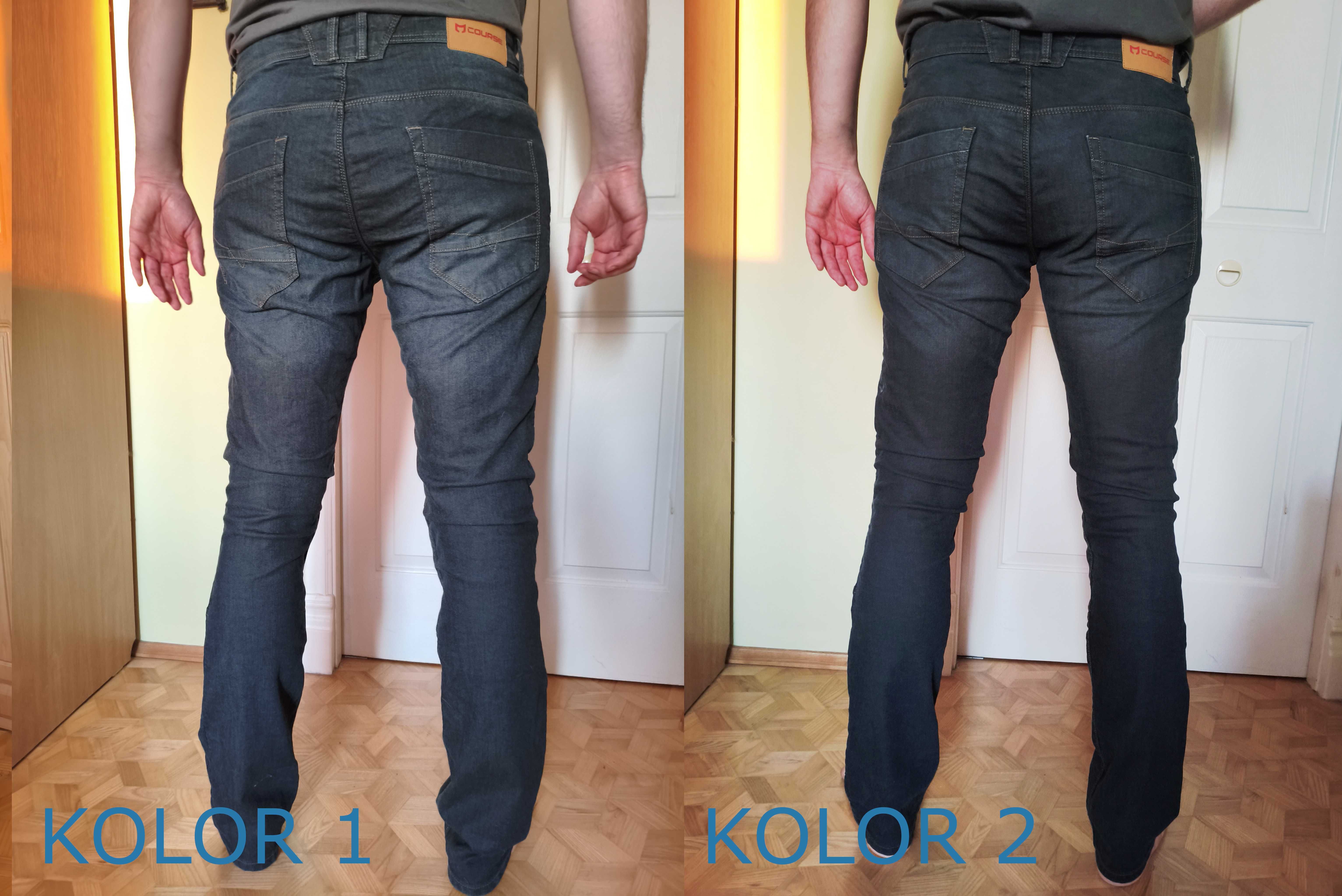 NOWE spodnie motocyklowe, ochraniacze, atest, na wysokiego W34 L36