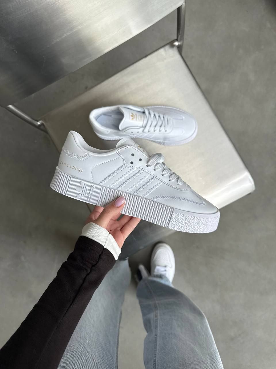 Adidas Samba White (36-45) Новые Кросовки самба белые