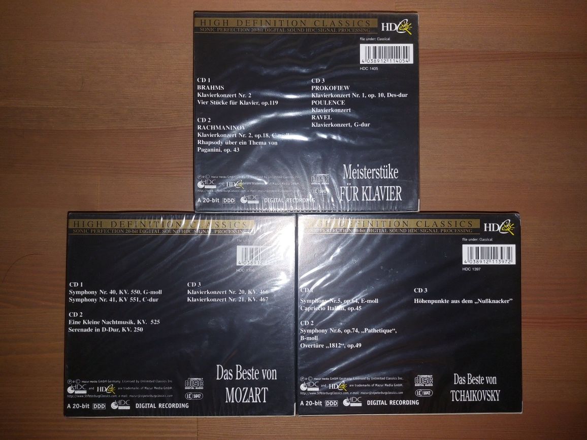 Novos e Selados Packs 3 CDs Musica Clássica