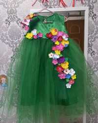 Сукня плаття платье пишне свято весни веснянка садок квітка зелене