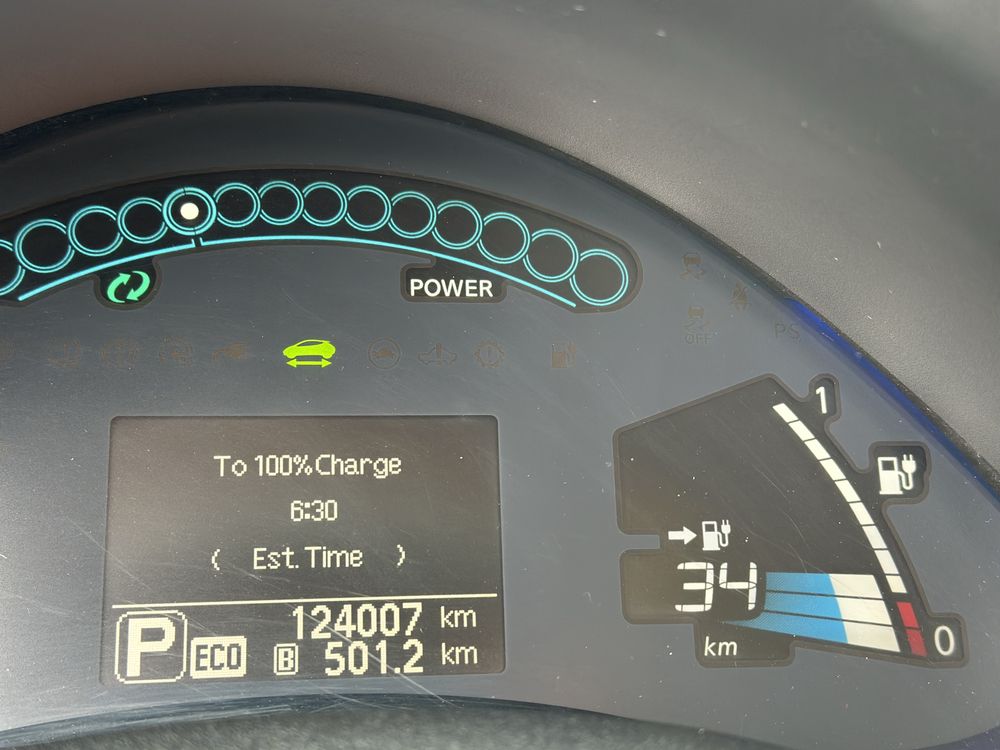 В наличии Nissan Leaf 2016г 11/12 ячеек 30 kWh