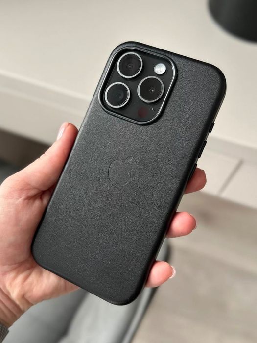 Шкіряний чохол з MagSafe для iPhone 15 Pro | Чехол на Айфон 15 Про