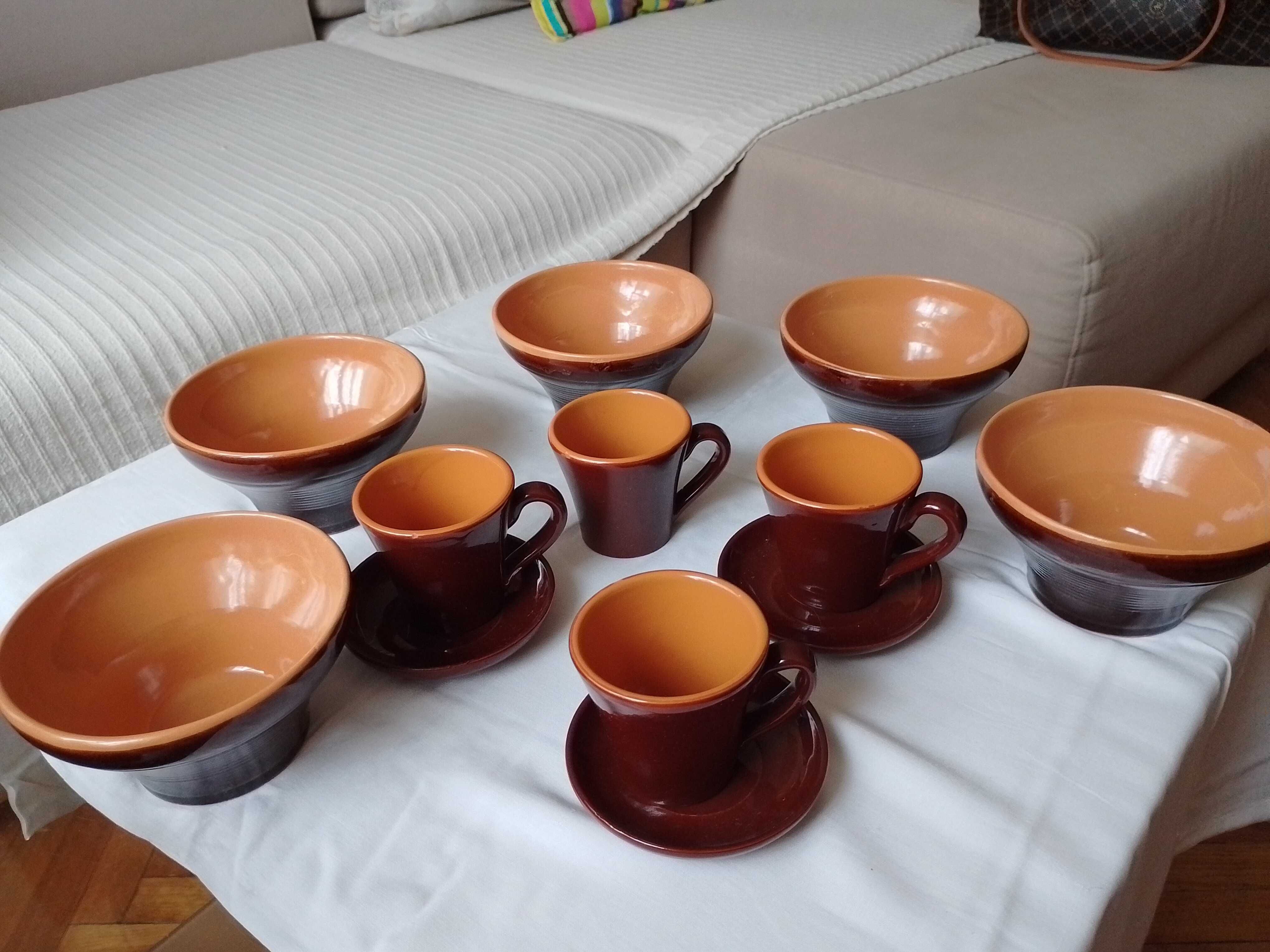 Продам краффтовый керамический кофейный сервиз