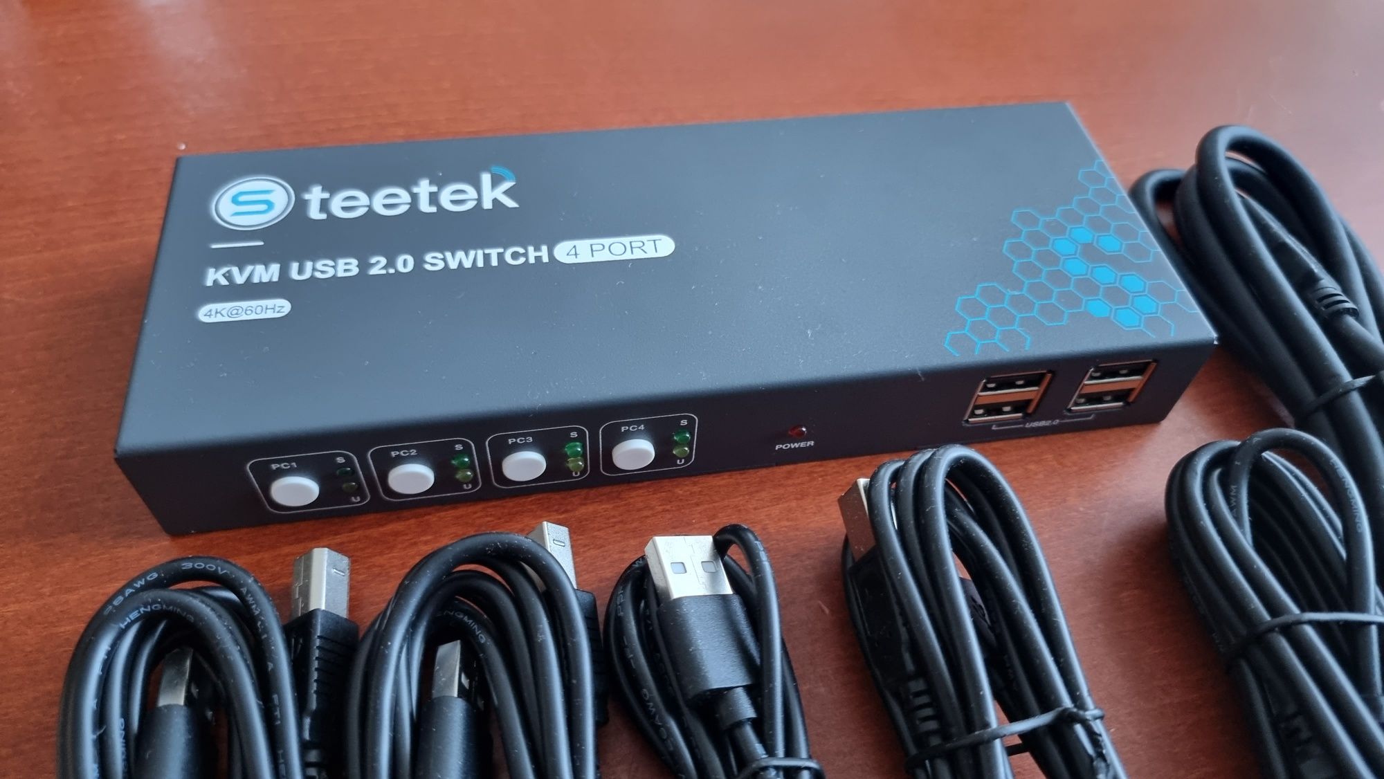 KVM USB Switch S teetek 4K 60hz