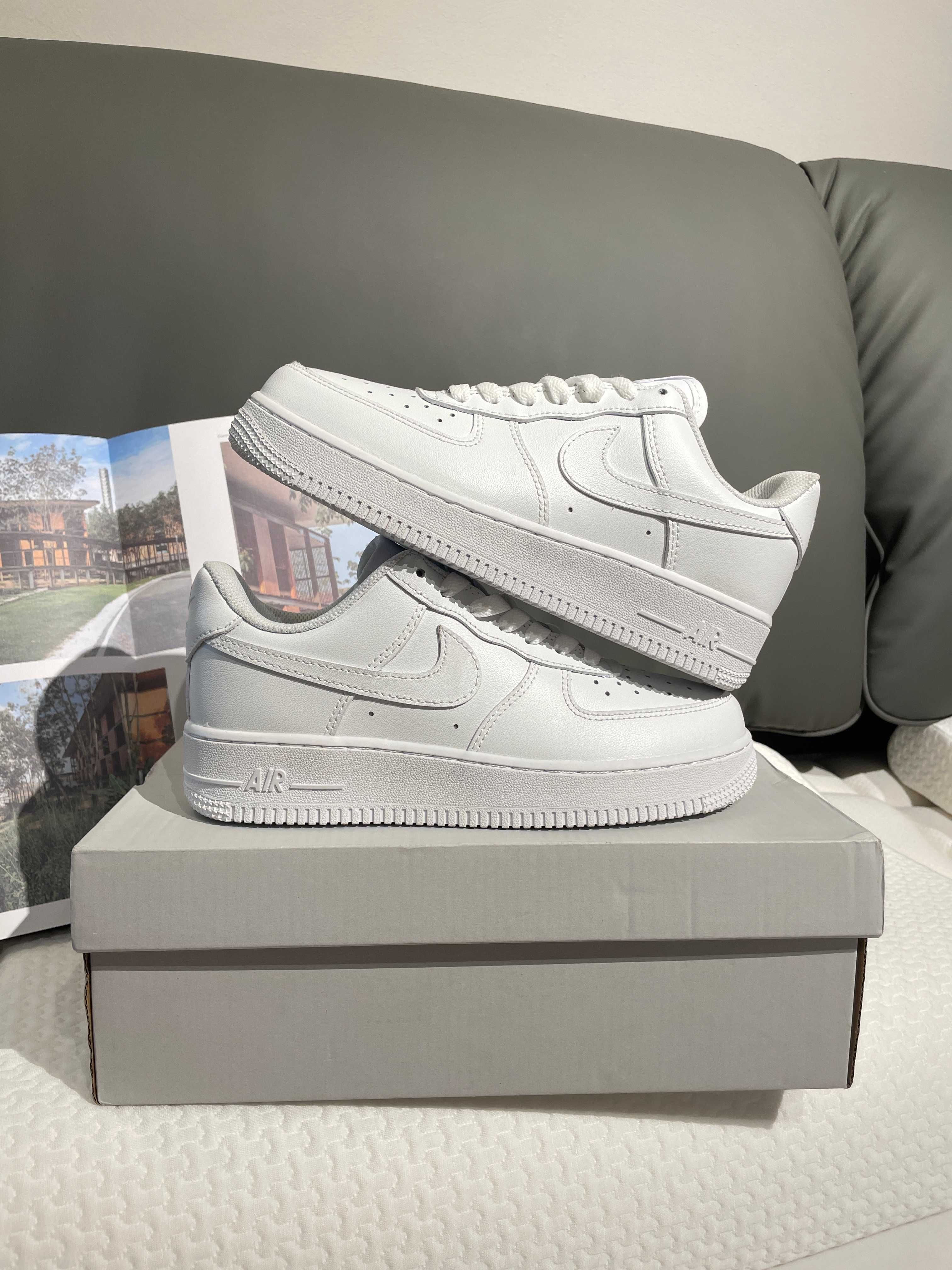 Nowe/Nike_AirForce1White "Oryglnał Trampki" R.42